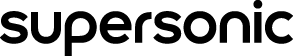 le logo du Dyson Supersonic en noir et blanc